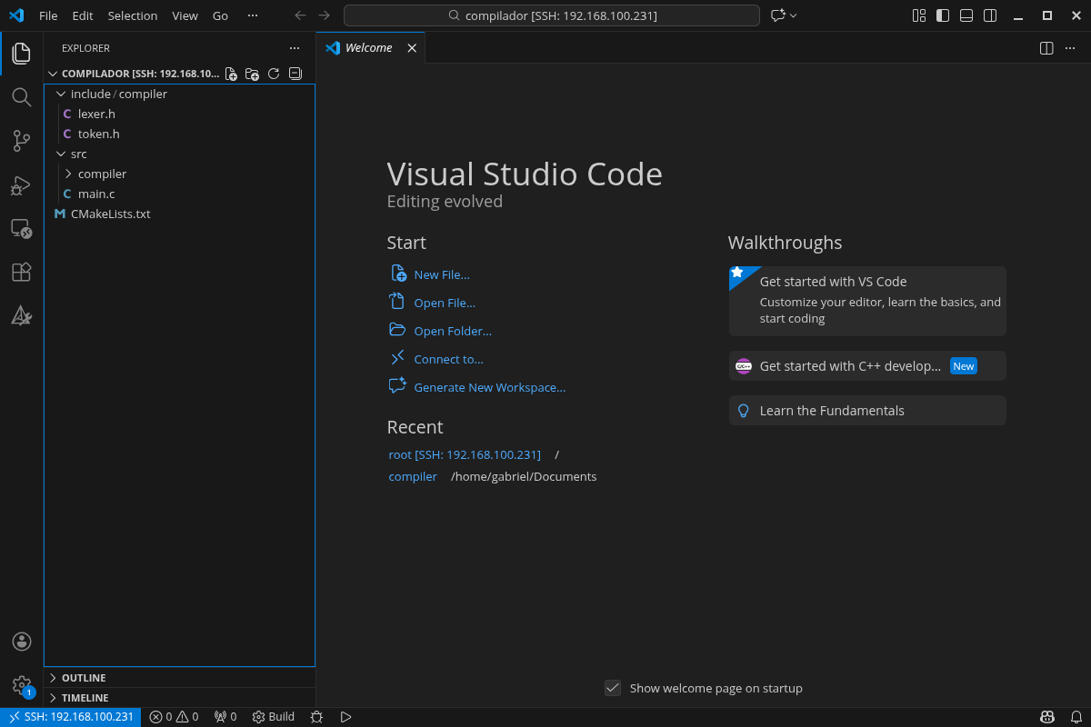 Estrutura da pasta completa.